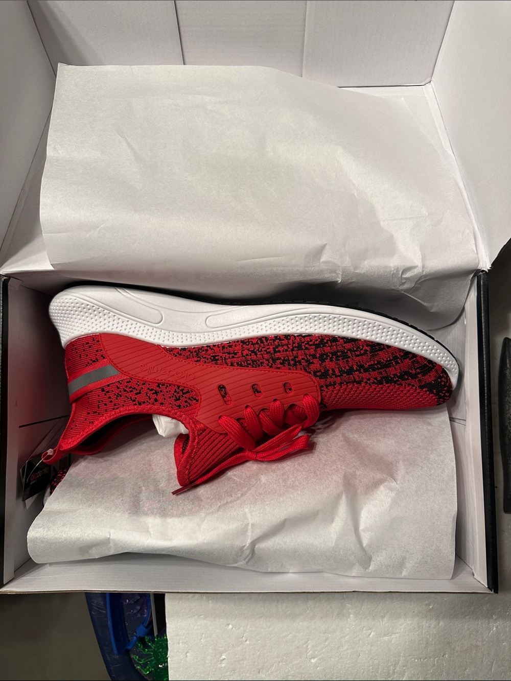 Brand new Akademiks size 13 red Flight sneakers in original box